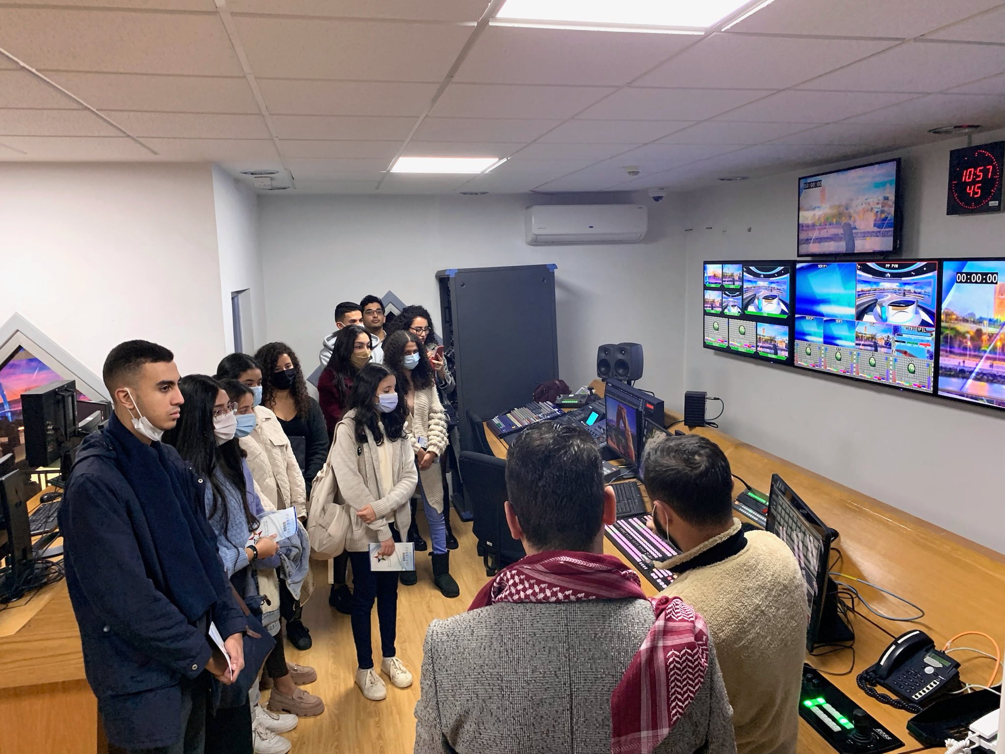 Visite des studios de la SNRT