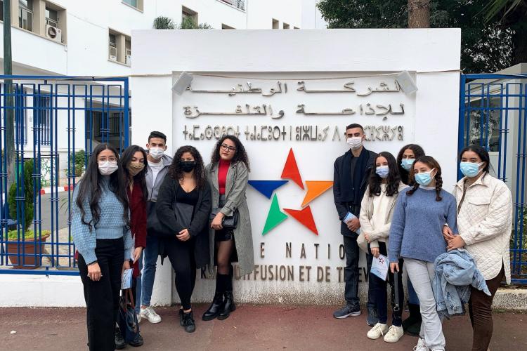 Visite des studios de la SNRT