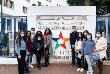 Visite des studios de la SNRT